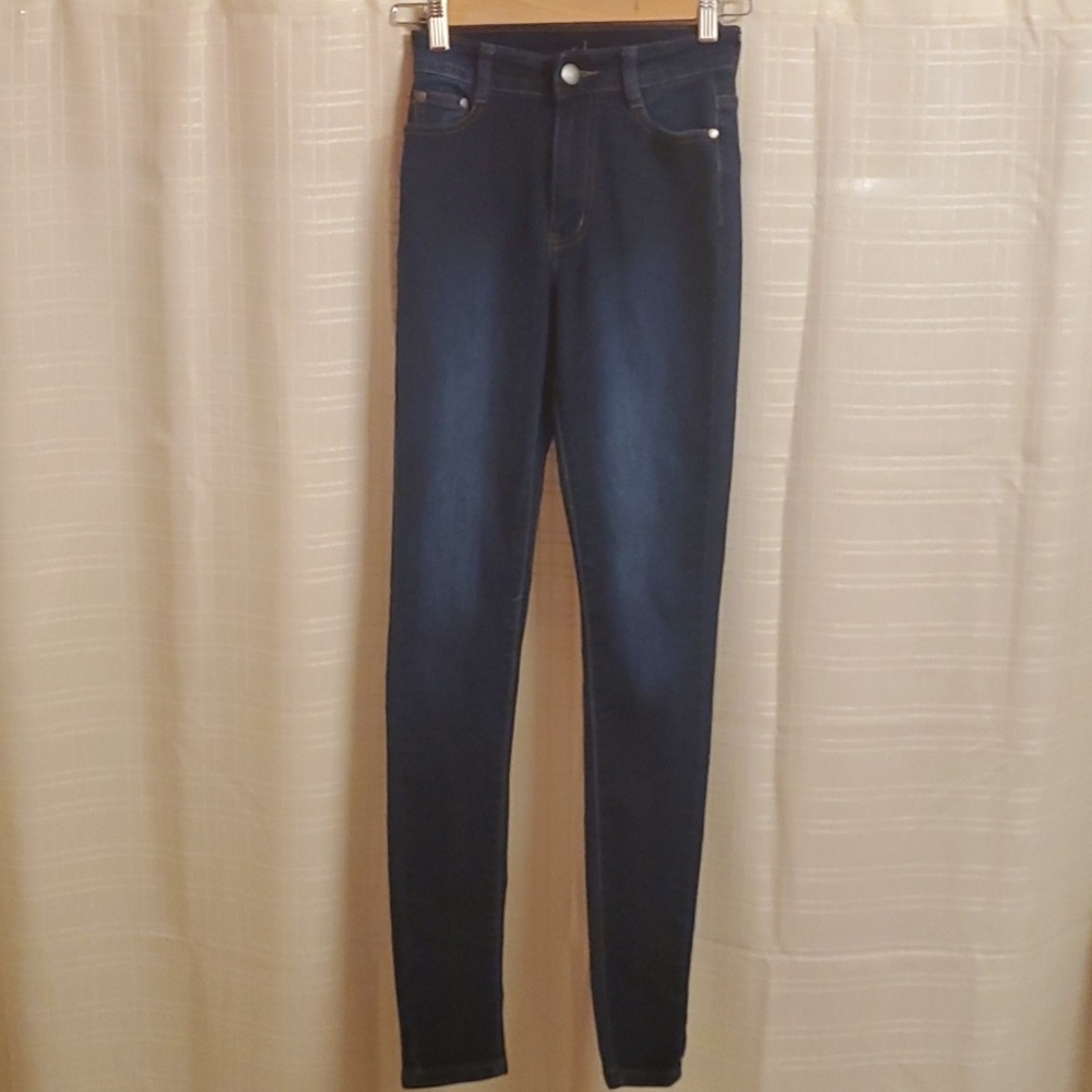 Bob's Jeans Womens Size 0 Blue Distressed